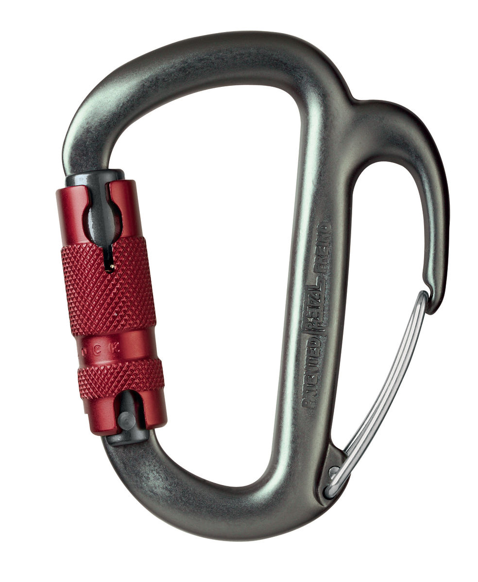 Petzl - Freino - Karabiner mit Bremshaken für Abseilgeräte