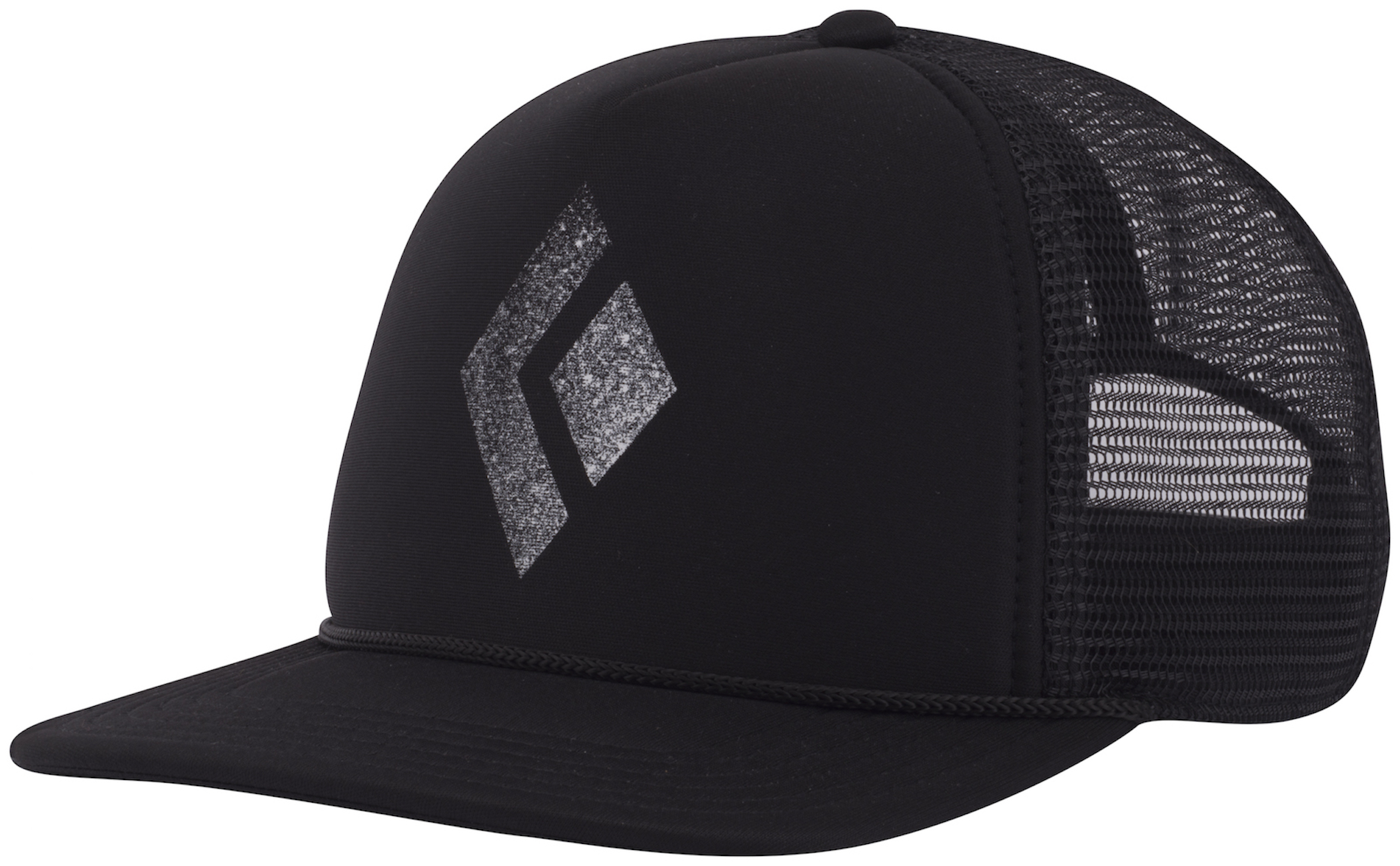 Black Diamond Flat Bill Trucker Hat - Cap